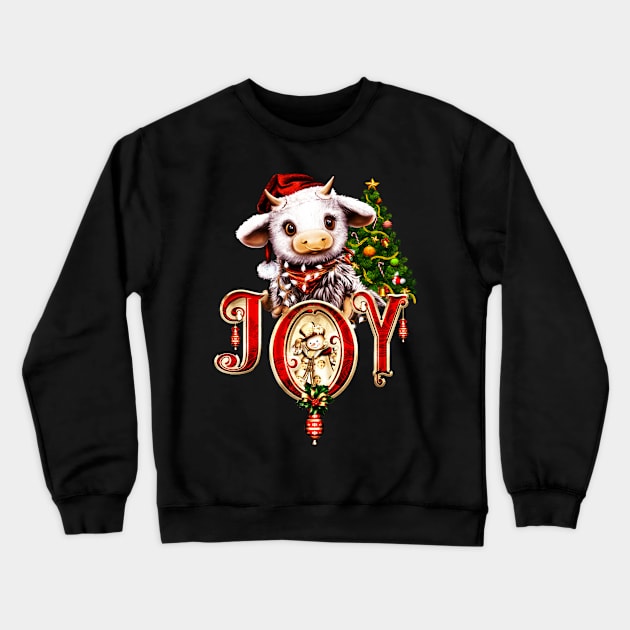 Cute little christmas cow Crewneck Sweatshirt by Nicky2342